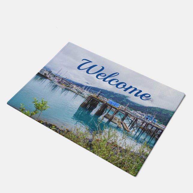 Whittier Alaska Welkom Doormat Deurmat (Schuin)