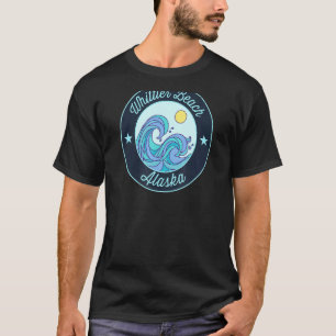 Whittier Beach Ak Alaska Souvenir Nautical Surfer T-shirt