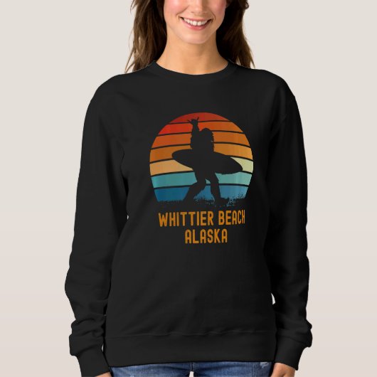 Whittier Beach Alaska Sasquatch Souvenir Trui (Voorkant)