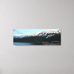 Whittier bij Schilderachtig Alaska-fotografie in D Canvas Afdruk
