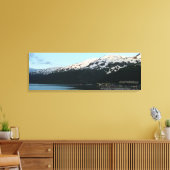 Whittier bij Schilderachtig Alaska-fotografie in D Canvas Afdruk (Insitu (Woonkamer))