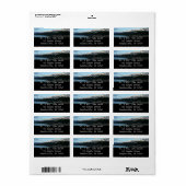 Whittier bij Schilderachtig Alaska-fotografie in D Etiket (Full Sheet)