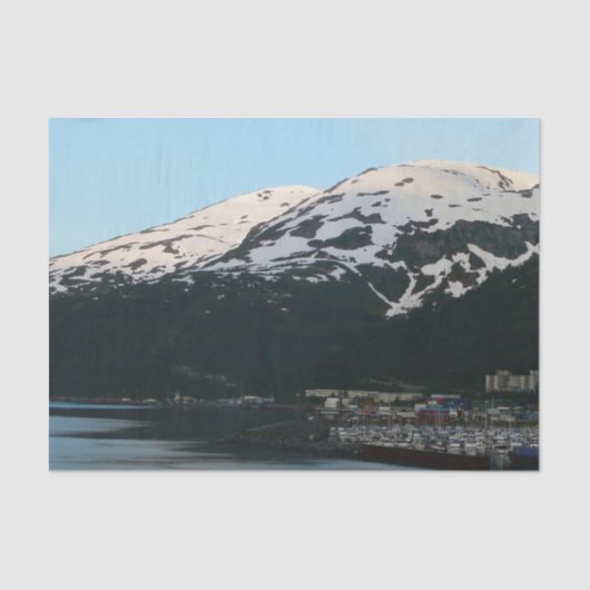 Whittier bij Schilderachtig Alaska-fotografie in D Tissuepapier (Voorkant)