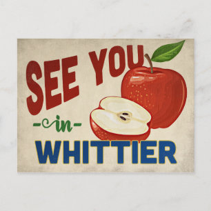 Whittier California Apple - Vintage Travel Briefkaart