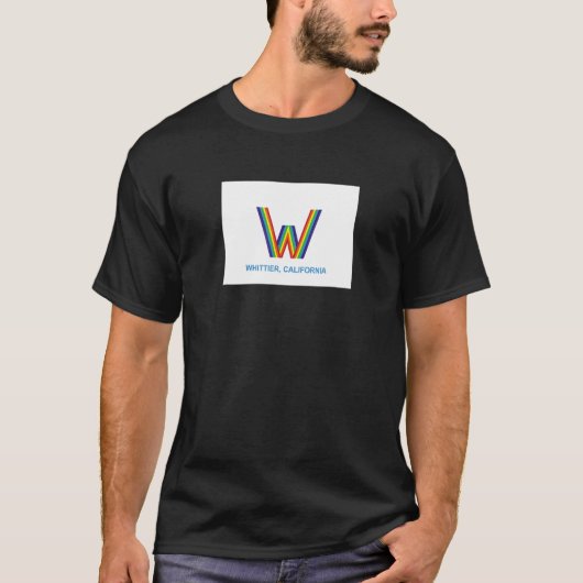 Whittier California Flag T-shirt (Voorkant)