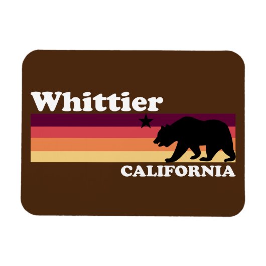 Whittier Californië Magneet (Horizontaal)