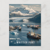 Whittier, haven van Alaska Briefkaart (Voorkant)