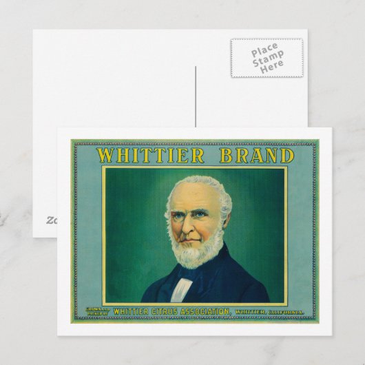 Whittier Lemon LabelWhittier, CA Briefkaart (Voorkant / Achterkant)