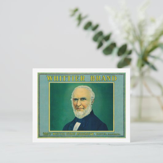 Whittier Lemon LabelWhittier, CA Briefkaart (Staand voorkant)