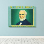 Whittier Lemon LabelWhittier, CA Canvas Afdruk (Insitu (Houten vloer))