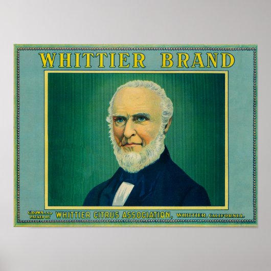 Whittier Lemon LabelWhittier, CA Poster (Voorkant)