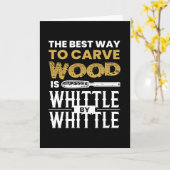 Whittle By Whittle Wood Carving Kaart (Gele Bloem)