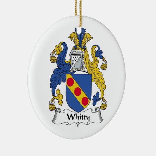 Whitty Family Crest Keramisch Ornament (Rechts)