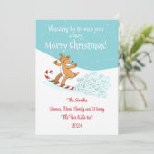 Whizzing By - Kaart met kerst (Staand voorkant)