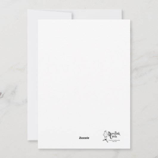 Whizzing By - Kaart met kerst (Achterkant)