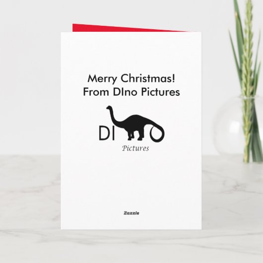 Whizzing Christmas - Santa op Scooter Xmas Kaart (Achterkant)