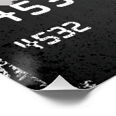 “WHO?” (Black Card Pop) Perfect Poster (Hoek)