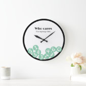 Who cares WALL CLOCK Grote Klok (Huis)