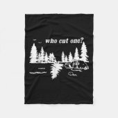 Who Cut One_ Funny Design Fleece Deken (Voorkant)