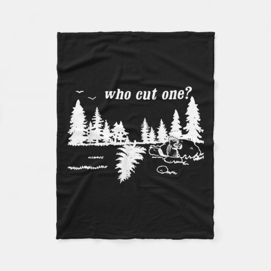 Who Cut One_ Funny Design  Fleece Deken (Voorkant)