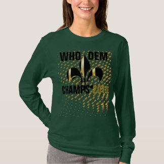 Who dem champs 2010/Black gold harten/Fleur de Lis T-shirt