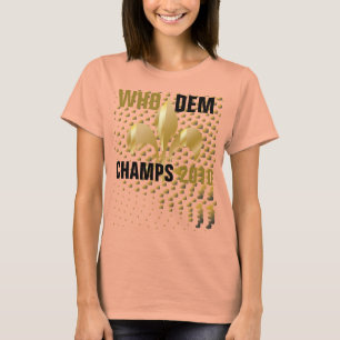 Who dem champs 2010/Black gold harten/Fleur de Lis T-shirt