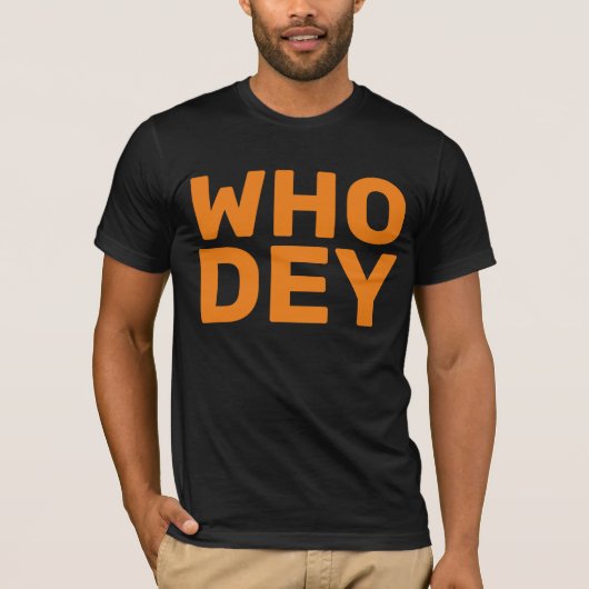WHO DEY FOOTBALL T-Shirts (Voorkant)