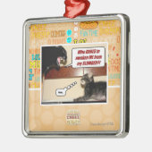 Who durft wekt me? metalen ornament (Links)