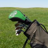 Who Farted Funny Golf Green Puff Lettering Golfheadcover (Insitu)