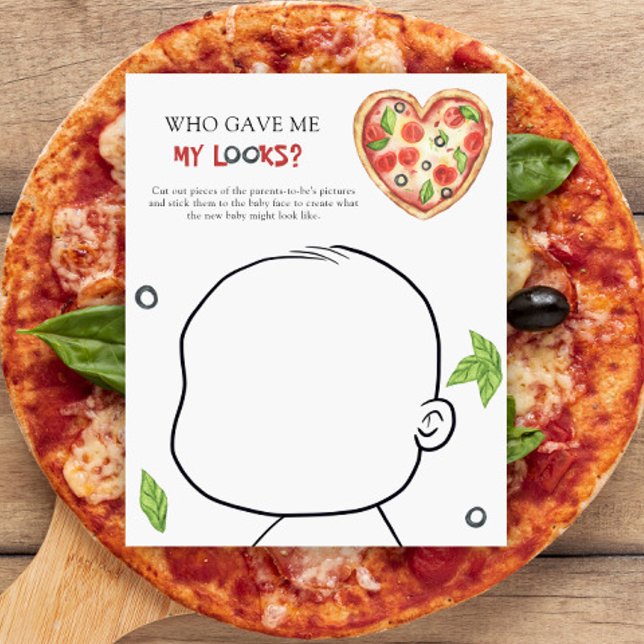 Who gave me my looks Pizza baby shower game (Creator heeft geüpload)