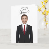 Who Has The Groom Scratch Off Game Bridal Shower T Kaart (Gele Bloem)