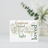 Who I am Christ Light Colors Briefkaart (Staand voorkant)