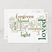 Who I am Christ Light Colors Briefkaart (Voorkant / Achterkant)