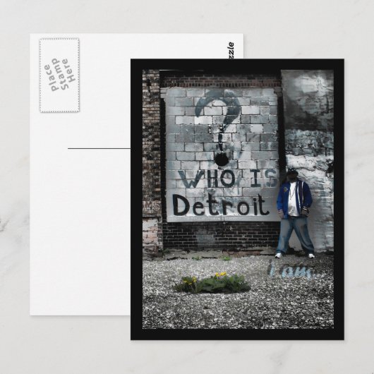 Who is Detroit Briefkaart (Voorkant / Achterkant)