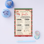 Who is Most Like Santa Game Ugly Sweater Card Flyer (Enkel)