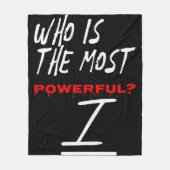 Who Is The Most Powerful? I Fleece Deken (Voorkant)