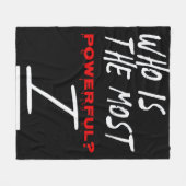 Who Is The Most Powerful? I Fleece Deken (Voorkant (Horizontaal))