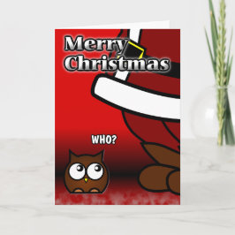 Who? Kerstkaart Feestdagen Kaart