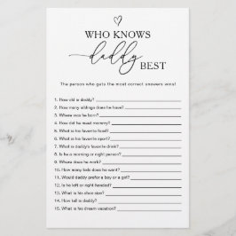 Who knows Daddy best Game