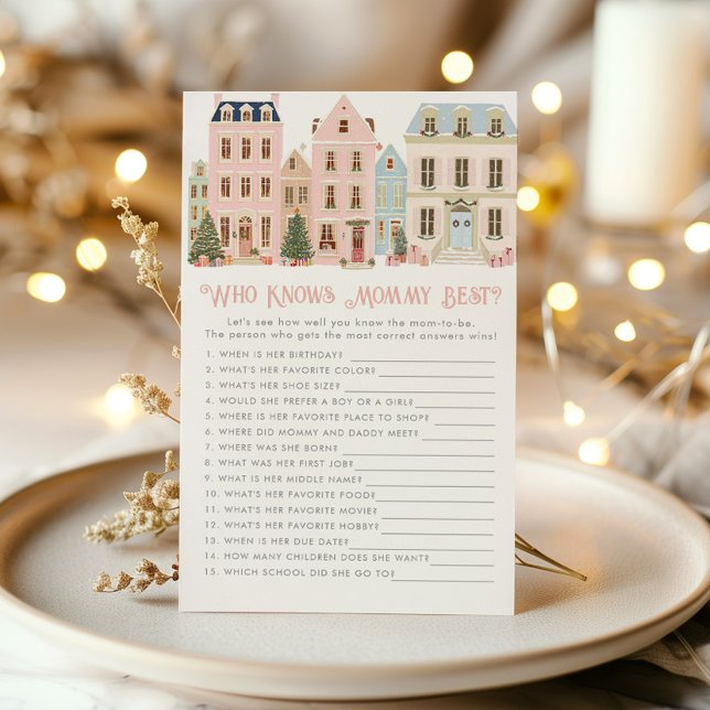 Who knows mommy best Christmas Village game (Creator heeft geüpload)