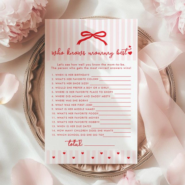 Who knows mommy best red heart Valentines day game (Creator heeft geüpload)