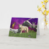 Who let op wie Horizontaal Wenskaart Kaart (Gele Bloem)