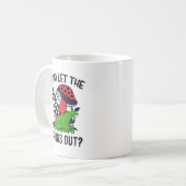 Who Let The Frogs Out - Coffee Mug Koffiemok (Voorkant links)