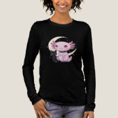 Who Loves Axolotls with Cats -Cute Axolotl Tri-Blend Shirt (Voorkant)