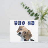 Who me hondvingerafdruk briefkaart (Staand voorkant)