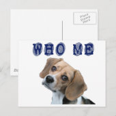 Who me hondvingerafdruk briefkaart (Voorkant / Achterkant)