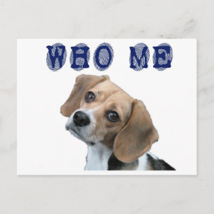 Who me hondvingerafdruk briefkaart