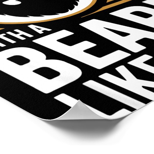 Who Needs Hair With A Beard Like This Men With Bea Poster (Hoek)