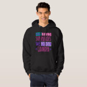 Who needs superheroes we have grandpa hoodie (Voorkant volledig)