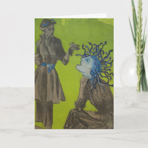 "Who nodigde haar uit?" wenskaart/uitnodiging